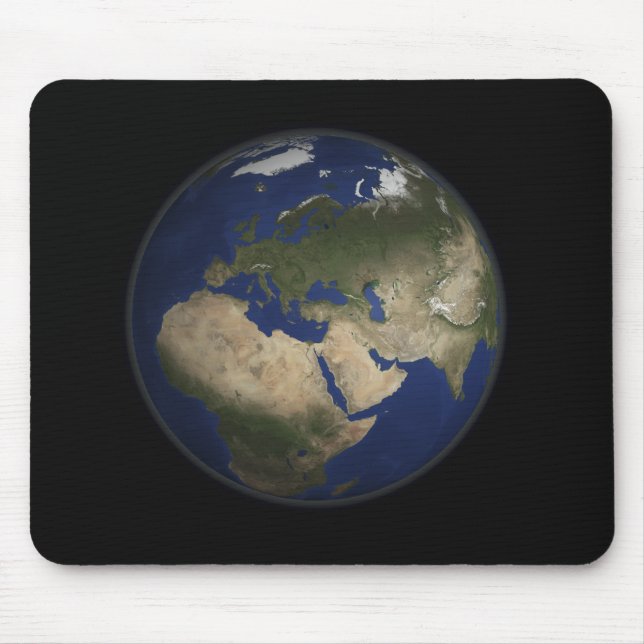 Full Earth view of Africa, Europe, and Middle E Mouse Pad (Front)