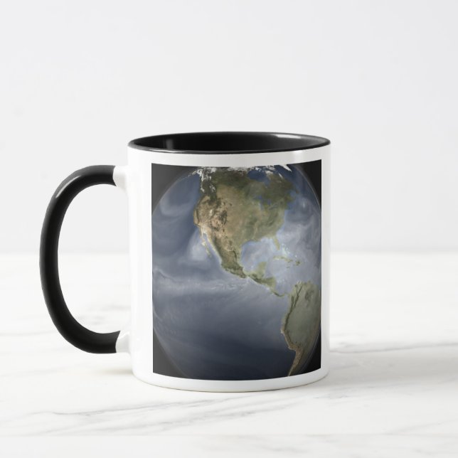 Full Earth view showing water vapour Mug (Left)