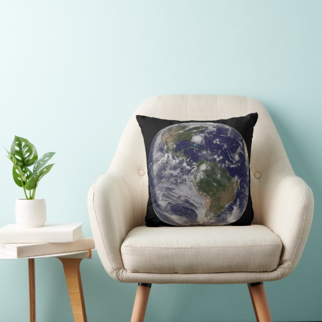 Full Earth With Hurricane Irene On East Coast. Cushion (Chair)