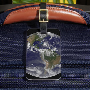 Full Earth With Hurricane Irene Over The Bahamas. Luggage Tag