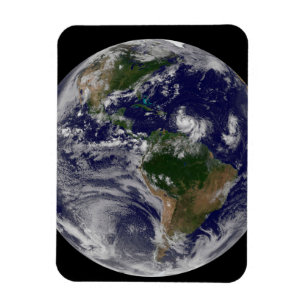 Full Earth With Tropical Storms In The Atlantic Magnet