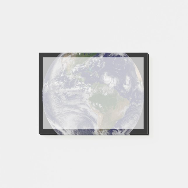 Full Earth With Tropical Storms In The Atlantic Post-it Notes (Front)