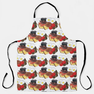 Full English Breakfast UK British Food Cuisine Apron