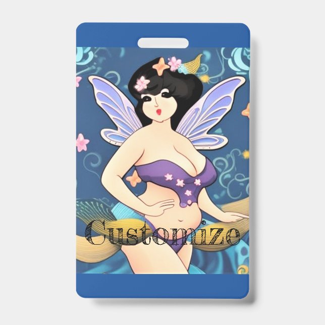 Full-figure Fairy Goddess Thunder_Cove ID Badge (Front)