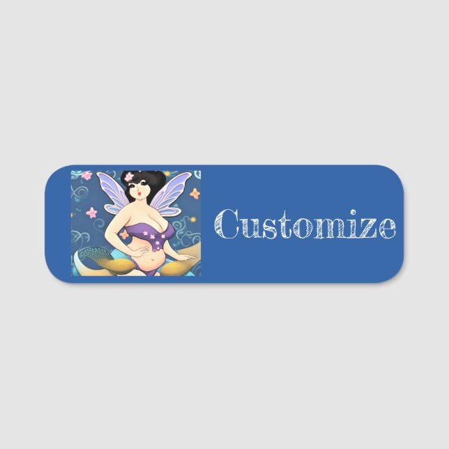 Full-figure Fairy Goddess Thunder_Cove Name Tag (Front)
