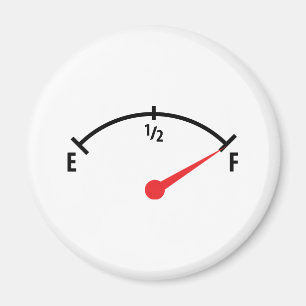 full fuel tank indicator gauge magnet
