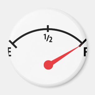 full fuel tank indicator gauge magnet