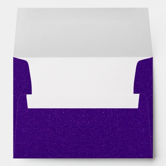 Full Glitter Lined Purple Envelope – Customisable (Back (Bottom))