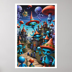 Full Groll-Town Party Down Poster