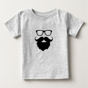 Full Grown Funny Beard Man Baby T-Shirt