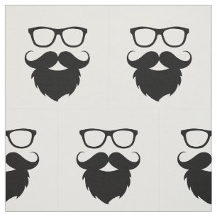 Full Grown Funny Beard Man Fabric