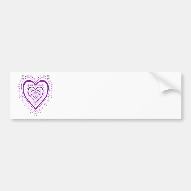 Full Heart Bumper Sticker (Front)