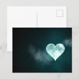 Full Heart Moon Postcard