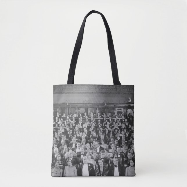 FULL HOUSEaudience, vintage, theatre, crowd, peopl Tote Bag (Front)