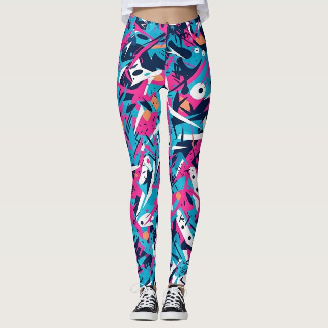 Full length leggings Model is 5'10" and wearing a  (Front)