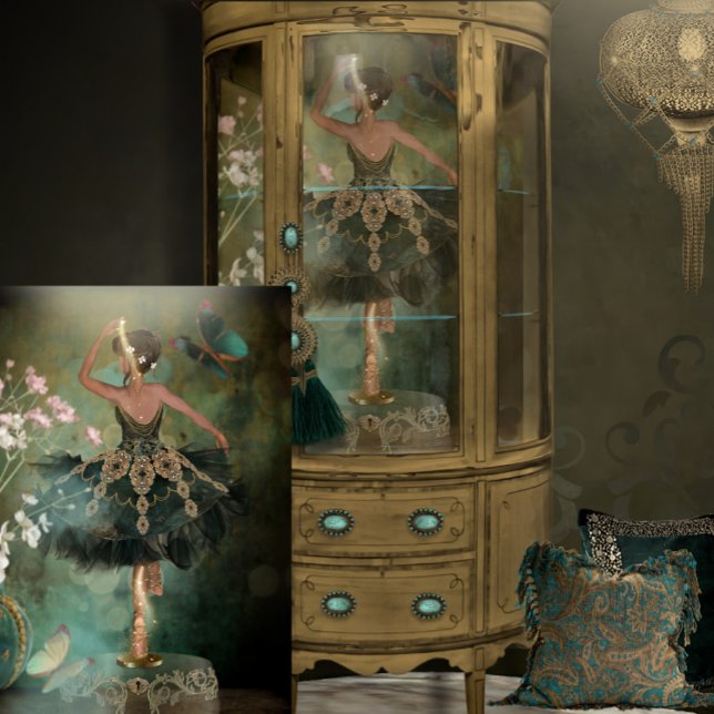 Full Length Living Doll Ballerina in Green Tutu Tissue Paper (Creator Uploaded)