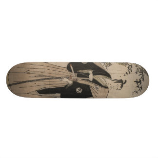 Full-length Portrait of a Samurai Warrior c. 1780 Skateboard
