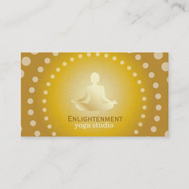 Full Lotus (gold) Business Card (Front)