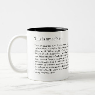 Full Metal... Coffee? Two-Tone Coffee Mug