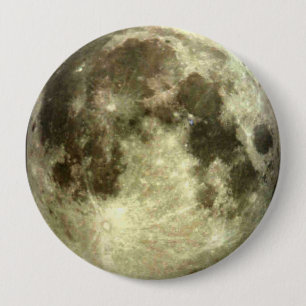 Full Moon 10 Cm Round Badge