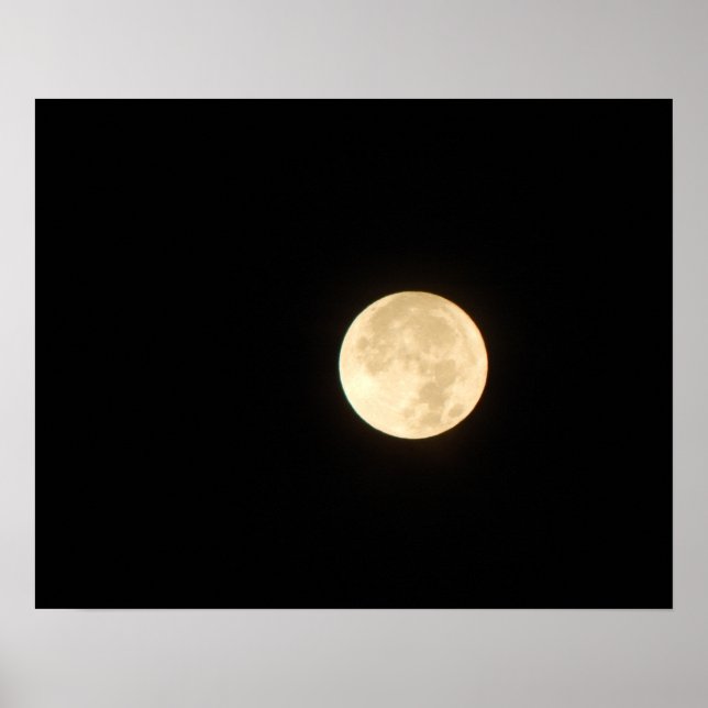 Full Moon 20x16 Poster Print Wall Art Decor (Front)