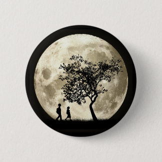 Full Moon 6 Cm Round Badge