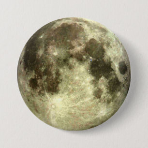 Full Moon 7.5 Cm Round Badge