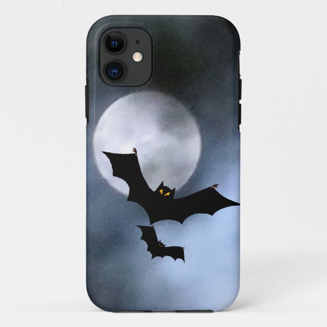 Full Moon and Bats iPhone 5 Casemate Case-Mate iPhone Case (Back)