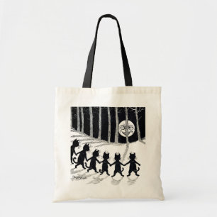 Full moon and Cats, Louis Wain Tote Bag