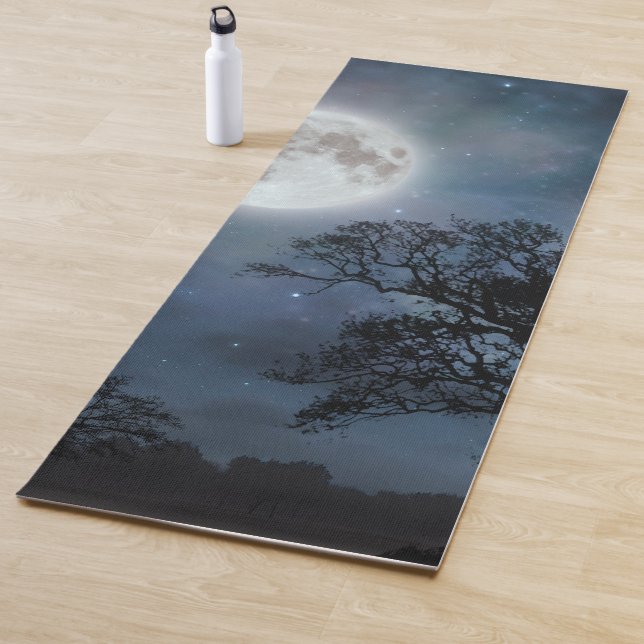 Full Moon and Starry Sky Yoga Mat (In Situ)