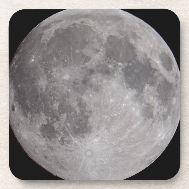 Full Moon Astronomy Theme Coaster (Front)