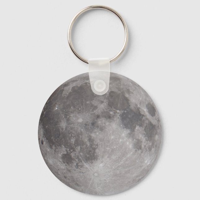 Full Moon Astronomy Theme Key Ring (Front)