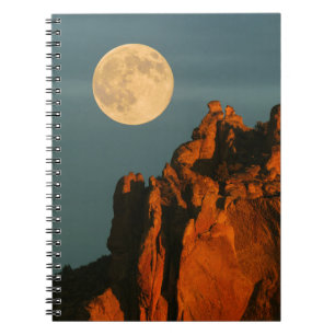 Full Moon   Basalt Cliffs Smith Rock State Park Notebook