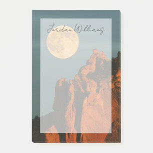 Full Moon   Basalt Cliffs Smith Rock State Park Post-it Notes