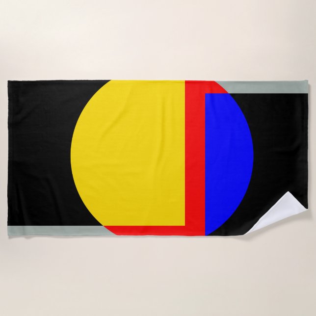 Full moon beach towel (Front)