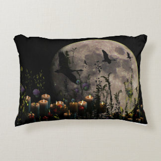 Full Moon botanicals candle Decorative Cushion