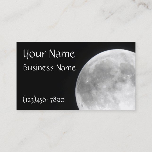 Full Moon Business Cards (Back)
