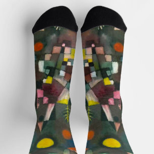 Full Moon by Paul Klee, Abstract Art Socks