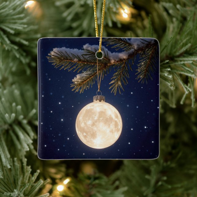Full Moon Christmas Ornament (Tree)