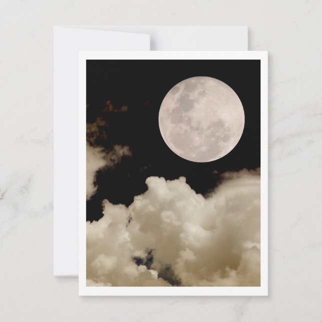 FULL MOON CLOUDS SEPIA (Front)
