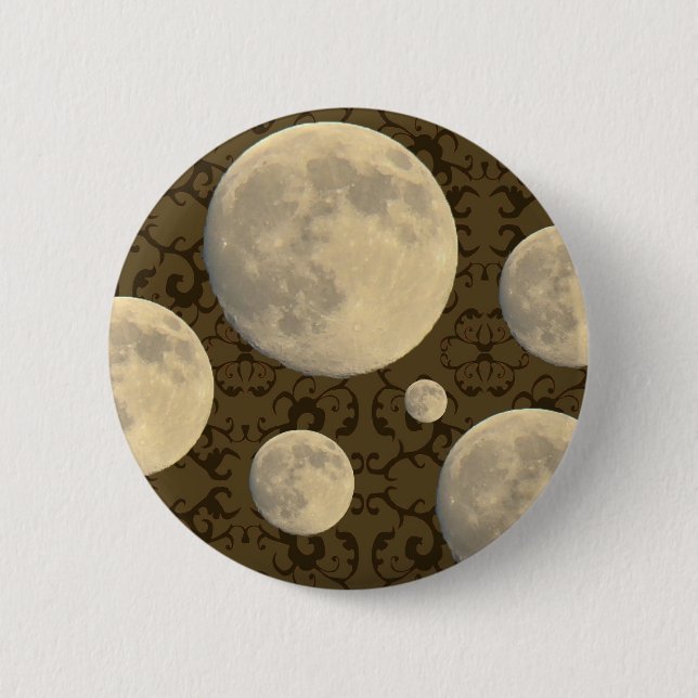 Full Moon Coordinating Items 6 Cm Round Badge (Front)