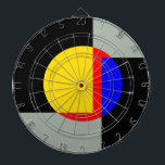 Full moon dartboard<br><div class="desc">moon, sun, design, luxury, fantasy, cool, fashion, geometric, pop-art, architecture</div>