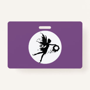 Full Moon Fairies Plastic Badge - Horizontal ID Badge