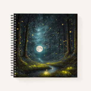 Full Moon & Fireflies Hard Cover Journal