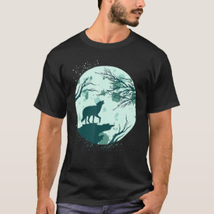 Full Moon Forest Animal Predator Moonlight Howling T-Shirt