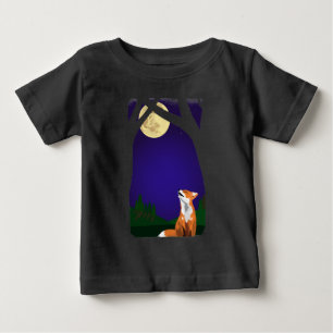 Full moon fox baby T-Shirt