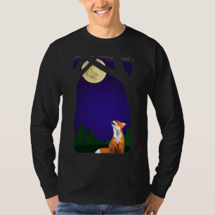 Full moon fox  T-Shirt