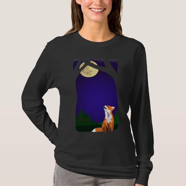 Full moon fox T-Shirt (Front)