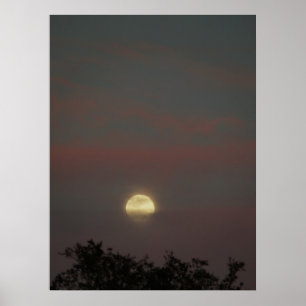Full Moon Glow Poster