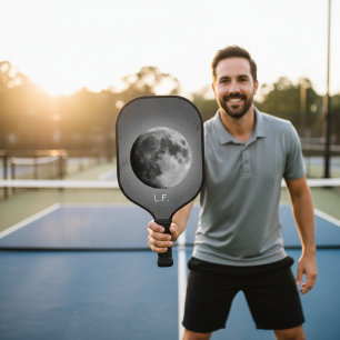 Full Moon Graphic Personalized Pickleball Paddle